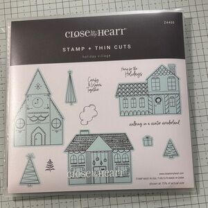 CTMH Holiday Village Stamp + Thin Cuts